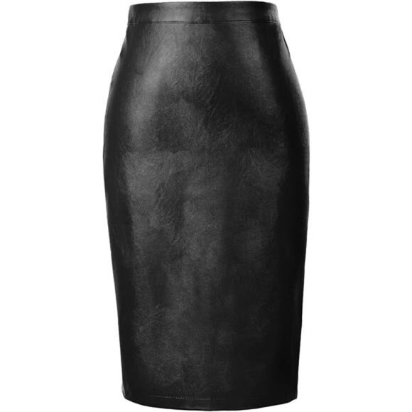 Dresses & Skirts - Vegan Leather Skirt for Women Black